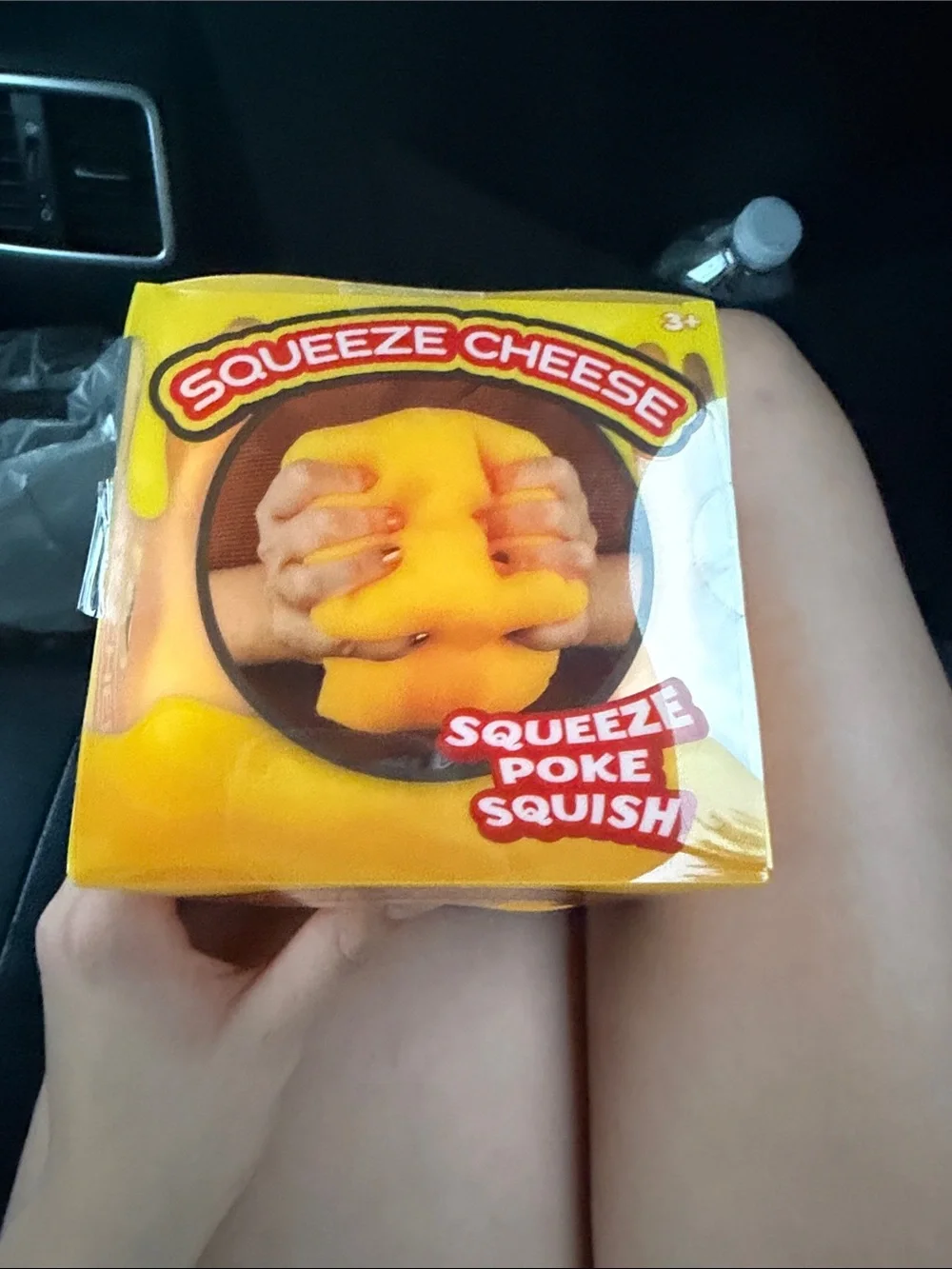 Squeeze Cheese Squishy Toy by Squeeze - Bright Yellow